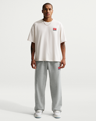Nike Solo Swoosh Men's Fleece Open-Hem Pants. Nike.com